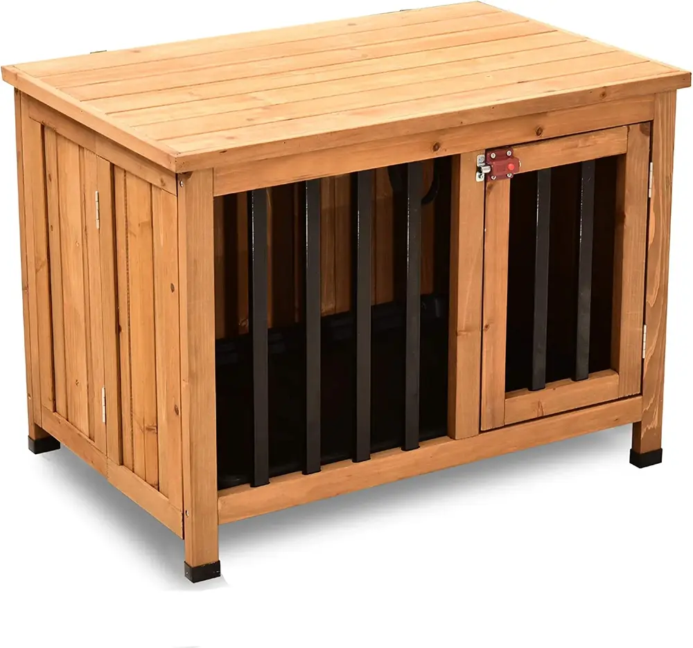 Lovupet Wooden Portable Foldable Pet Crate