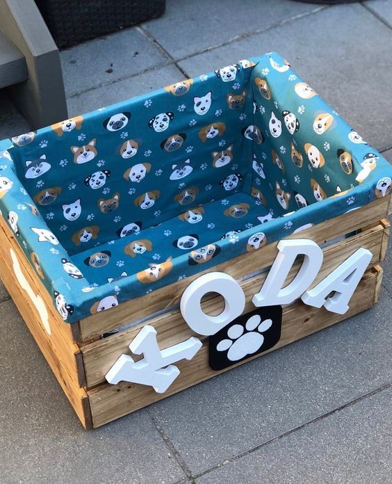 DIY Wooden Crate Toy Box for Dogs