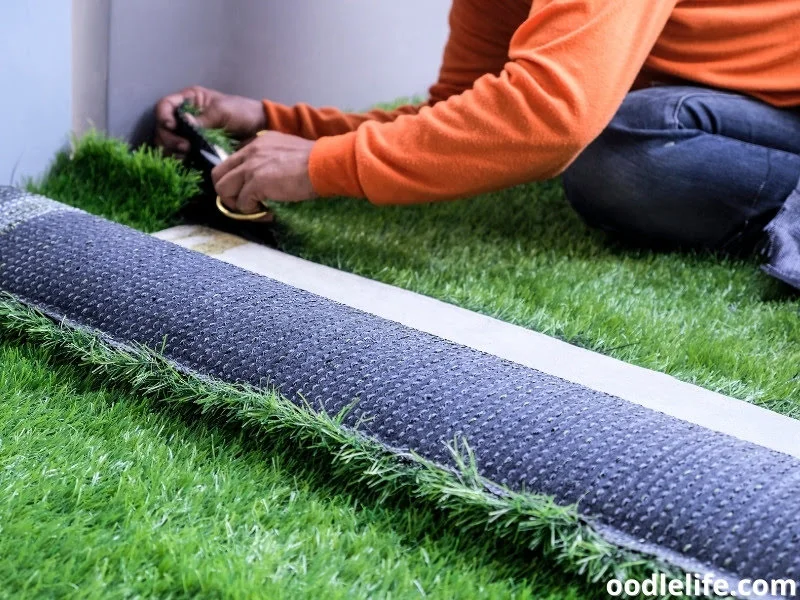 a dog potty area from artificial grass